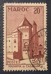 1955.TARİHİ YERLER.FAS (MAROC)TEK PUL   DAMGALI RESİMDEKİ ÜRÜN