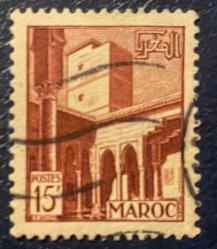 1951.TARİHİ YERLER.FAS (MAROC)TEK PUL   DAMGALI RESİMDEKİ ÜRÜN