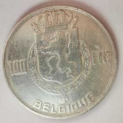 BELÇİKA 1948  100 FRANK GÜMÜŞ  18 GRAM