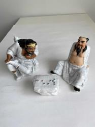 Çin porselen biblo set Go oynayan Çinliler