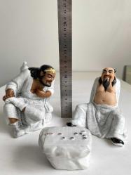 Çin porselen biblo set Go oynayan Çinliler