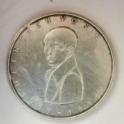 ALMANYA  1977   5  MARK    GÜMÜŞ 11,2  GRAM  HATIRA Carl Heinrich von Kleist'in Doğumunun 200. Yıldönümü