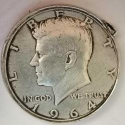AMERİKA  1964   HALF DOLAR   GÜMÜŞ 12,5  GRAM