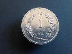 1 LİRA 1980 - DÜZ