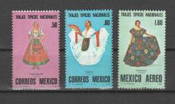 1980 MEKSİKA GELENEKSEL KIYAFETLER TAM SERİ MNH