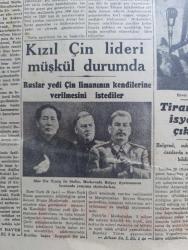 Cumhuriyet Gazetesi - 30 Ocak 1950 - 500. Fetih yılı Ve Fatih Abidesi yazan Abidin Daver Başmakale - Demokrat Parti ve CHP Ege'de seçim mücadelesine başladı - Demokrat Parti başkanı Bayar İzmir'de hilli Uran da Manisa'da Dün birer Nutuk söylediler fotoğraf - Edirne şilebi dün Manş denizinde battı fotoğraf - Güney İran'da şiddetli bir yer sarsıntısı oldu - Kızıl Çin lideri Mao müşkül durumda - Mao Tse Tung ile Stalin Moskova'da bolçay tiyatrosunun locasında yan yana otururlarken fotoğraf - Yaşar Doğu Bağdat'ta - Çorum ve Füruzan  vapurları çarpıştılar - Enver Hoca fotoğraf - İlk meclisi mebusan reisi Ahmet Rıza Beyin hatıraları yazı dizisi - şeytanın kudreti bu akşam Atlas sinemasında - intikam filmi İpek sinemasında - Cemil Sait Barlas tütün ve balık mevzuu üzerinde bir konuşma yaptı - mason derneği Kongresi - Rusyada Yahudi düşmanlığı - Galatasaray yeni bir rekor yaptı - ölüme doğru yazan Agatha Christie yazı dizisi - büyükada'da dün yapılan kır koşusu - düşünen makinelerin kabiliyeti