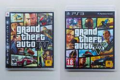 GTA IV & GTA V (GTA 4/GTA 5) PS3-Orijinal PlayStation 3 Oyun Lot