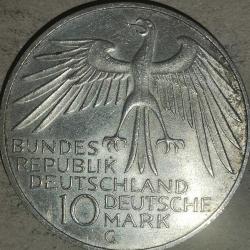 ALMANYA 1972 G    10 MARK    GÜMÜŞ  15,5  GRAM  XX Yaz Olimpiyat Oyunları, Münih 1972 - Stadyum