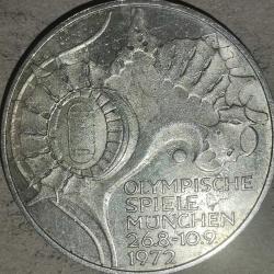 ALMANYA 1972 G    10 MARK    GÜMÜŞ  15,5  GRAM  XX Yaz Olimpiyat Oyunları, Münih 1972 - Stadyum