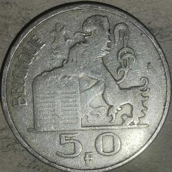 BELÇİKA 1948  50 FRANK  GÜMÜŞ  12,5  GRAM