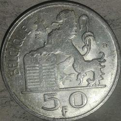 BELÇİKA 1951  50 FRANK  GÜMÜŞ  12,5  GRAM