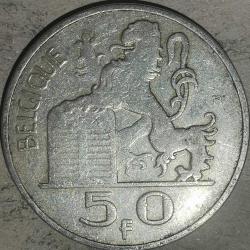 BELÇİKA 1949  50 FRANK  GÜMÜŞ  12,5  GRAM