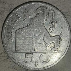 BELÇİKA 1951  50 FRANK  GÜMÜŞ  12,5  GRAM