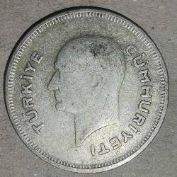 TÜRKİYE 1936  25 KURUŞ  GÜMÜŞ  3   GRAM