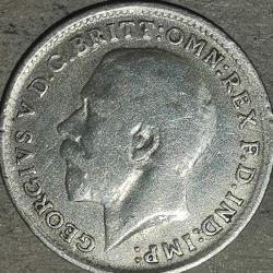 İNGİLTERE  1914  3 PENCE     GÜMÜŞ 1,41  GRAM