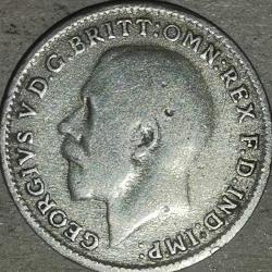 İNGİLTERE  1921  3 PENCE     GÜMÜŞ 1,41  GRAM