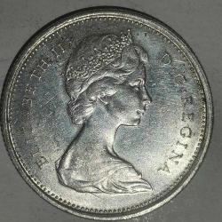 KANADA 1968  25 CENT    GÜMÜŞ  5,83   GRAM