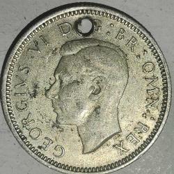 İNGİLTERE 1940  6 PENCE    GÜMÜŞ  2,83 GRAM