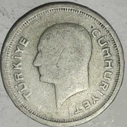 TÜRKİYE  1935  25 KURUŞ  GÜMÜŞ  3 GRAM