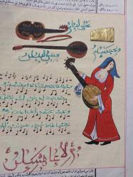 Minyatür, Farsça El Yazma Ağarlı Kağıt üzerine çizilmiş minyatür. 20,5 x 29 cm