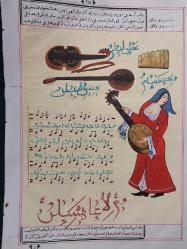 Minyatür, Farsça El Yazma Ağarlı Kağıt üzerine çizilmiş minyatür. 20,5 x 29 cm