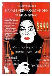 1970 - HAYALLERİM AŞKIM VE SEN FİLMİNİN KARTPOSTALI 1 - TÜRKAN ŞORAY, OĞUZ TUNÇ, MÜŞFİK KENTER