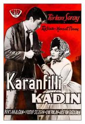 1966 - KARANFİLLİ KADIN FİLMİNİN KARTPOSTALI - TÜRKAN ŞORAY, BEKLAN ALGAN, YUSUF SEZGİN, OYA PALAY, HÜSEYİN BARADAN