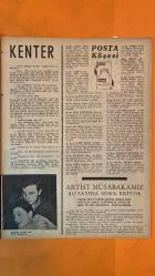 PERDE HAFTALIK SES, TİYATRO VE SİNEMA MECMUASI DERGİSİ - 23 AĞUSTOS 1961 SAYI: 7 LUTFI GOKMEN - OĞUZ ÖZDEŞ - ZEKİ MÜREN - ROSSANA SCHIAFFINO - MUALLA KAYNAK - SEMIH TUĞRUL - YAŞAR KEMAL - BAKI S EDİBOĞLU - EROL DALLI - İBRAHİM ÖZKAN - TÜLÜN SANER - MELİH VASSAF - ZEKİ TÜKEL - ŞEMSİ SİLKIM - SADETTİN IŞIK - İNCİ TOKAY - ESİN AVGAN - TURGAY BETİL - ALİ SAR - ENIS MATI - JUNE BURCE - ORHAN GÜRSOY - AHMET TUNA - FATİN YILMAZ - GÜVEN KUYUMLU - SEVİM TANÜREK - PERI-HAN - GÖNÜL YAZAR - ŞEN KARDEŞLER - MUZAFFER AKGÜN - CELÂL ŞAHİN - SUPHİ KANER - SEMRA TIMUÇİN - CAVIDAN DORA - GÜLRİZ SURURİ - AHMET TARIK TEKÇE - GÜL GÜLGÜN - NERIMAN KÖKSAL - TURAN SEYFİOĞLU - BÜLENT ORAN - ŞÜKRAN ÖZER DORUK - MUALLA EKEN - BÜLENT EKEN - PERİHAN SÖZERI - BEHİYE AKSOY - HAMİYET YÜCESSES - CEVDET ÇAĞLA - ALAEDDIN YAVAŞCA - RÜŞTÜ - MAFIT KIPER - TAM TAKIM - 20 SAYFA