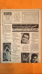 PERDE HAFTALIK SES, TİYATRO VE SİNEMA MECMUASI DERGİSİ - 23 AĞUSTOS 1961 SAYI: 7 LUTFI GOKMEN - OĞUZ ÖZDEŞ - ZEKİ MÜREN - ROSSANA SCHIAFFINO - MUALLA KAYNAK - SEMIH TUĞRUL - YAŞAR KEMAL - BAKI S EDİBOĞLU - EROL DALLI - İBRAHİM ÖZKAN - TÜLÜN SANER - MELİH VASSAF - ZEKİ TÜKEL - ŞEMSİ SİLKIM - SADETTİN IŞIK - İNCİ TOKAY - ESİN AVGAN - TURGAY BETİL - ALİ SAR - ENIS MATI - JUNE BURCE - ORHAN GÜRSOY - AHMET TUNA - FATİN YILMAZ - GÜVEN KUYUMLU - SEVİM TANÜREK - PERI-HAN - GÖNÜL YAZAR - ŞEN KARDEŞLER - MUZAFFER AKGÜN - CELÂL ŞAHİN - SUPHİ KANER - SEMRA TIMUÇİN - CAVIDAN DORA - GÜLRİZ SURURİ - AHMET TARIK TEKÇE - GÜL GÜLGÜN - NERIMAN KÖKSAL - TURAN SEYFİOĞLU - BÜLENT ORAN - ŞÜKRAN ÖZER DORUK - MUALLA EKEN - BÜLENT EKEN - PERİHAN SÖZERI - BEHİYE AKSOY - HAMİYET YÜCESSES - CEVDET ÇAĞLA - ALAEDDIN YAVAŞCA - RÜŞTÜ - MAFIT KIPER - TAM TAKIM - 20 SAYFA