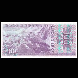 Arnavutluk 100 leke 1993 Çil Specimen Nadir banknot / kağıt para