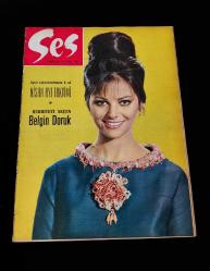 Ses Dergisi -28 Mart 1964- Claudia Cardinalle, Liz Taylor, Fikret Hakan, Belgin Doruk, Gregory Peck, Evrim Fer, Bomba Gibi Kız film tanıtımı 
