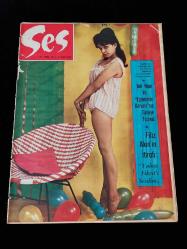 Ses Dergisi -4 Ocak 1964- Carmen Diaz, Bob Hope, Filiz Akın, Peri-Han, Shirley MacLaine,  Muhterem Nur,  Steve McQueen, Helal Olsun Ali Abi tanıtımı...