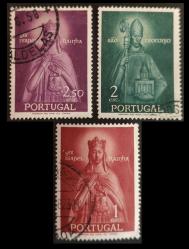 +++  PORTEKİZ AZİZE ISABEL ve AZİZ TEOTONIO        1958     - DAMGALI
