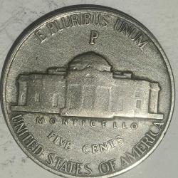 AMERİKA 1943  P   5 CENT     GÜMÜŞ  5  GRAM