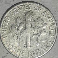 AMERİKA 1964   1 DİME     GÜMÜŞ  2,5  GRAM