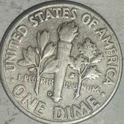 AMERİKA 1964   1 DİME     GÜMÜŞ  2,5  GRAM