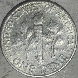 AMERİKA 1964   1 DİME     GÜMÜŞ  2,5  GRAM