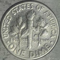 AMERİKA 1957  1 DİME     GÜMÜŞ  2,5  GRAM