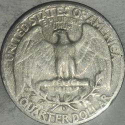AMERİKA 1945   ÇEYREK DOLAR   QUARTER DOLAR  25 CENT    GÜMÜŞ  6,25  GRAM
