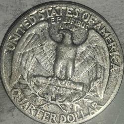 AMERİKA 1952    ÇEYREK DOLAR   QUARTER DOLAR  25 CENT    GÜMÜŞ  6,25  GRAM