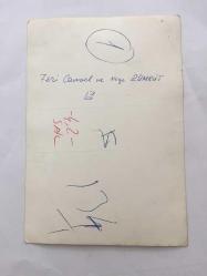 FERİ CANSEL'İN KIZI ZÜMRÜT'ÜN ORİJİNAL FOTOĞRAFI - 18 x 12 cm EBADINDA