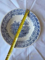 Eski İtalyan porselen dekoratif tabak 23 cm