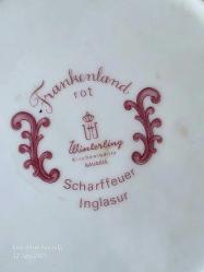 Eski BAVARİA porselen dekoratif tabak 21 cm