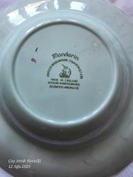 MANDARİN WEDGWOOD İNGİLİZ porselen dekoratif tabak 22 CM