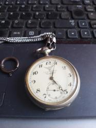 Cep Saati, Köstekli Cep Saati, İsviçre Üretimi Cortebert Marka Devlet Demiryolları Tren Görselli Nadir Çıkan Koleksiyonluk, Çalışır Vaziyette ,