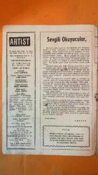 ARTİST SİNEMA, FİLM, TİYATRO, SES, SOSYETE MAGAZİN MECMUASI DERGİSİ - 26 ŞUBAT 1963 SAYI: 136 SALİH TOZAN - EVRİM FER - ÖZDEMİR BİRSEL - BELGİN DORUK - SUNA PEKUYSAL - OYA EREN - AYSEL DİNMEZ - ÇOLPAN İLHAN - NİLÜFER AYDAN - ORHAN GÜNŞİRAY - KADİR SAVUN - DİCLEHAN BABAN - HÜSEYİN BARADAN - ÇOLPAN İLHAN - KADRİ ÖGELMAN - SELİM - DICLEHAN KADIN - METİN - RENAN FOSFOROĞLU - SUPHİ KANER - TURGUT ÖZATAY - SEZER SEZİN - NEVZAT PESEN - TURGUT DEMİRAĞ - SADRİ ALIŞIK - MURAT KÖSEOĞLU - NÜZHET BİRSEL - TANJU GÜRSU - YILMAZ DURU - SAYIL EMAN - OSMAN ÖZCAN - ŞÜKRÜ ÇIĞIR - ATTİLA OĞUZ - YÜCEL KÖKSAL - RECEP EKİCİGİL - TUNCA AKSOY - VECDİ BURUN - F. KANDEMİR - YÜCEL ÖZTURAN - LEON SASON - SADE DOĞAN - YAŞAR ÖZEN - ATANUR OĞUZ - BAHA GELENBEVİ - BİRSEN KAYA - DENİZ ENGİN - MÜFİT GARİBOĞLU - GALİP ÖRGE - NECMİ ONUR - Z. KARADENİZ - ÖZKAN KERİM - ALİ KARAKURT - ÇETİN ENER - HÜROL BİLAL - NAIL YURDAKUL - TAM TAKIM - 40 SAYFA