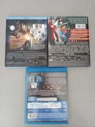 IRON MAN - DEMİR ADAM - 1 - 2 - 3 - ROBERT DOWNEY JR - MARVEL - BOX SET - 6 DISC - BLU-RAY