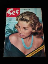 Ses Dergisi -4 Mayıs 1963- Azra Gün, Sean Connery, Ayhan Işık, Monica Vitti, Alfred Hitchcock,  Orhan Günşiray, Gönül Yazar, Jean Paul Belmondo,  Gary Cooper, Necdet Tosun (Erdal Tosun doğumu), Shirley MacLaine Lux Reklamı