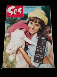 Ses Dergisi -27 Nisan 1963- Margit Schaar, Gönül Yazar - Özden Çelik, Gülgün Ok, Hulki Saner, Muzaffer Tema,  Anita Ekberg, Belgin Doruk,  Liz Taylor, Eşref Kolçak, Kent Oyuncuları