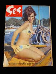 Ses Dergisi -12 Eylül 1964- Pervin Par, Kirk Douglas, Sevda Ferdağ, Peter O'Toole, Orhan Günşiray,  Vivi Bach, Alain Delon, Mustafa Kemal Atatürk